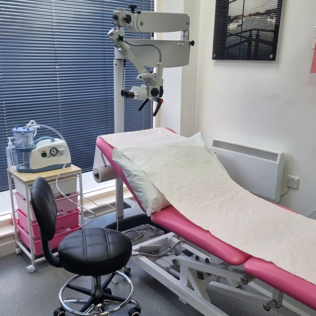 Clinic bed and equipment