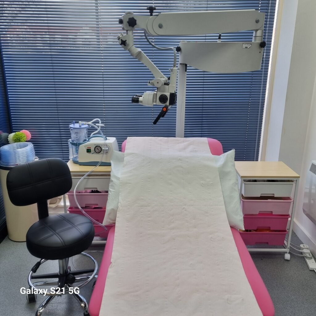 Clinic bed and equipment